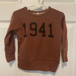 Childhoods Clothing Sweatshirt 18–24M Brown “1941”